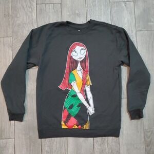 Nightmare‎ Before Christmas Disney Sally Sweatshirt Medium Gray Mens Womens